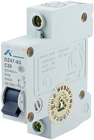 AEXIT 4500A חלוקת פריצה קיבולת חשמלית 1 מוט 1 ממ 35 ממ מעקה דין רכוב מיניאטורה מפסק AC 230/400V 20AMP