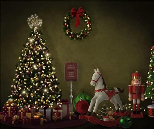 תפאורת חג המולד של פיבן 10x6.5ft פוליאסטר כותנה צילום משפחתי רקע רקע חיות מחמד דיוקנאות צילום דוכן חלון