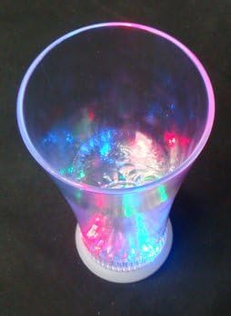 מהבהב פנדה 12 עוז הוביל אור למעלה מהבהב רב צבע פילסנר בירה זכוכית