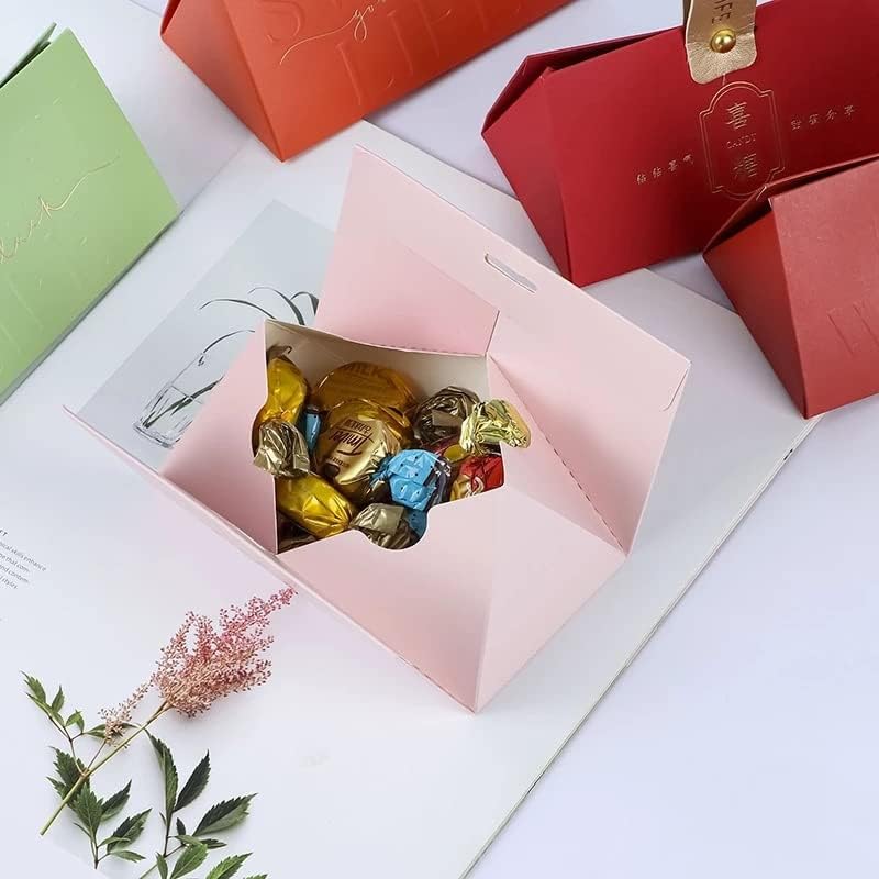 JRDHGRK משולש צורה קופסת מתנה קופסאות לחתונה קופסאות מתנות/תיקים שוקולד פינוק שקית מתנה שקית מתנה מקלחת