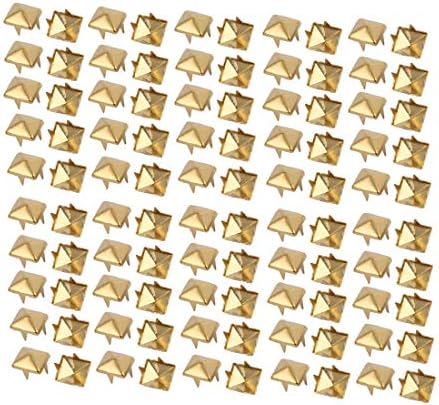 חדש LON0167 100 יחידות 7 ממ נייר בצורת מרובע טון זהב בראד לראקאפינג מלאכת DIY (100 Stücke 7mm Quadratisch