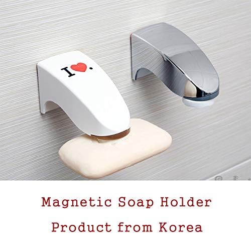 N/A ספוג סבון מחזיק מגנטי מגש מיכל אמבטיה מטבח שומר שומר דבק MGNet שומר קיר רכוב למקלחת