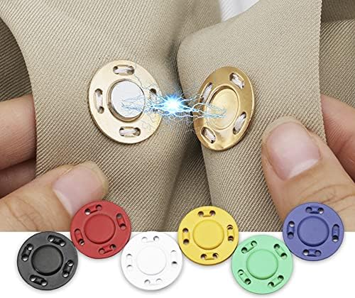 Mahavimoksa 20 ממ/0.65 מעיל מגנטי כפתור הצמד כפתור תפירה נסתרת נסתרת בכפתור אטב לבגדי DIY לבוש תפירה