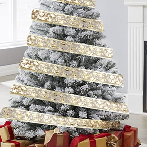 אורות סרט חג המולד של DIDISEAON אורות עץ חג המולד עם טופר עץ כוכב אורות סרט סרטים סוללות פיות פיות פיות