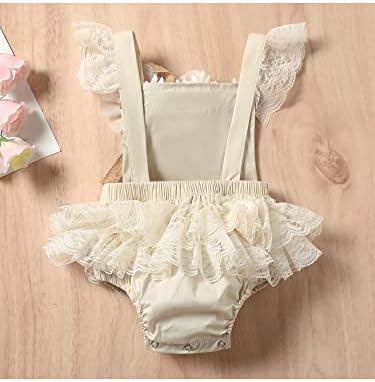 תינוקת תינוקת רקומה רומפר קיץ חסרת גב פרוסה עם בגד גוף בגדים בגד בגד תלבושת