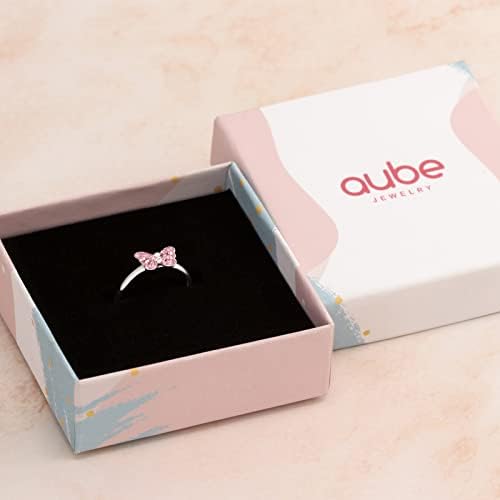 תכשיטי היפואלרגנית 925 סטרלינג כסף קריסטל פרפר טבעת מתכוונן גודל עבור בנות ונשים