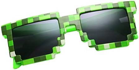 קילופלי 2 מחשב 8 סיביות פיקסל להגן על גיימר משקפי שמש למבוגרים ילדים המפלגה טובות