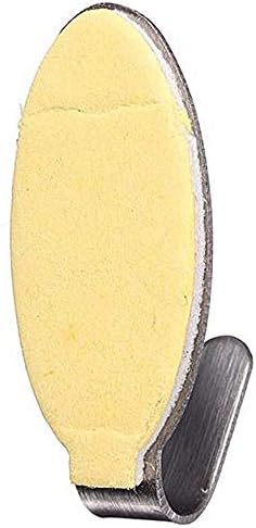 Vefsu 6x מקל שימושי קולב מתכת כובע חזק מעיל וו עצמי מכסף דביק על רצועות דבק קיר משק בית רצועות