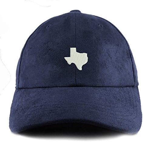 טרנדי הלבשה חנות טקסס מדינת מפת רקום פו זמש עור מתכוונן כובע