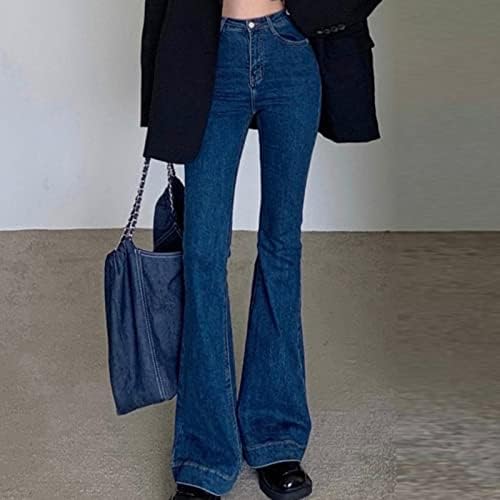 נשים על מכנסיים גבוהות ג'ינס מתלקחות וינטג