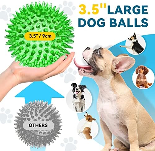 כדור צעצועי כלבים גדולים בגודל 3.5 אינץ