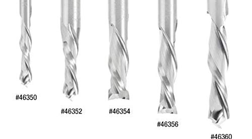 כלי אמנה - 46354 CNC CNC Carbide Mortise דחיסת ספירלה 1/2 DIA x 1-1/4 x 1/2