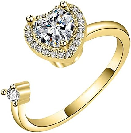טבעת אהבה נשי הברנש אישיות סיבוב טבעת לחץ טרנד עם תכשיטים מתכווננים טבעות מתכווננות מתח חרדה טבעות טבעות