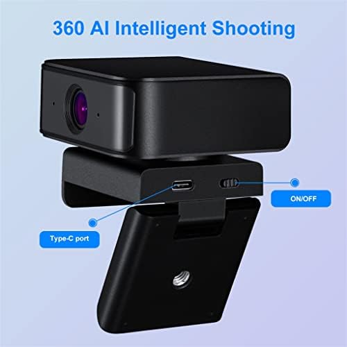 360 מצלמה אוטומטית 1080 מצלמת אינטרנט מלאה עם מיקרופון זיהוי אוטומטי מצלמה למחשב מחשב כנס