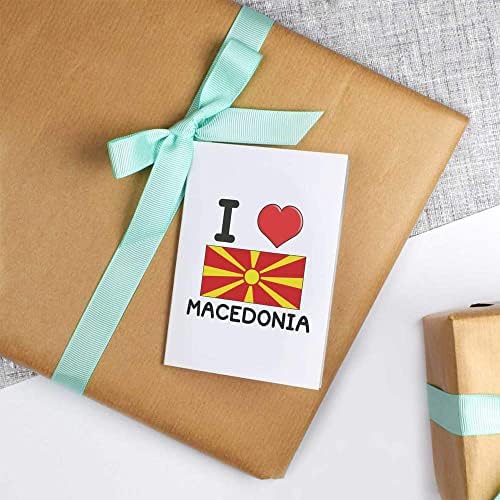 5 א1 'אני אוהב את מקדוניה' אריזת מתנה / גליונות נייר עטיפה