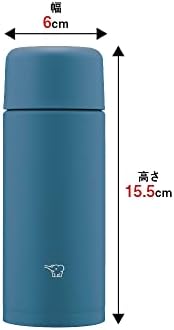 Zojirushi SM-MA25-AM בקבוק מים, בורג, ספל נירוסטה, חלק חלק, שתייה ישירה, 8.5 פלורידה, חיל חצות