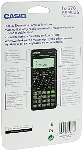 Casio FX-570es פלוס 2 מחשבון מדעי עם 417 פונקציות, שחור