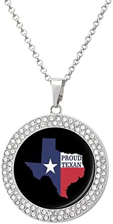 גאה בסגסוגת שרשרת היהלומים של טקסס סגסוגת תליני שרשרת חמודים תכשיטים לנשים מתנה