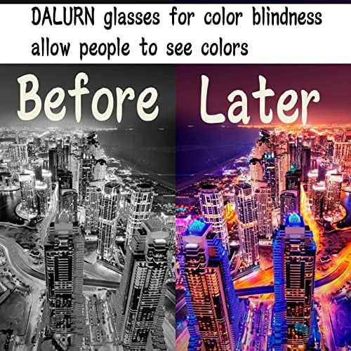 דלורן עיוורון צבעים משקפיים עיוורי צבעים לגברים אדום ירוק עיוורון צבעים הן לשימוש חיצוני והן לשימוש