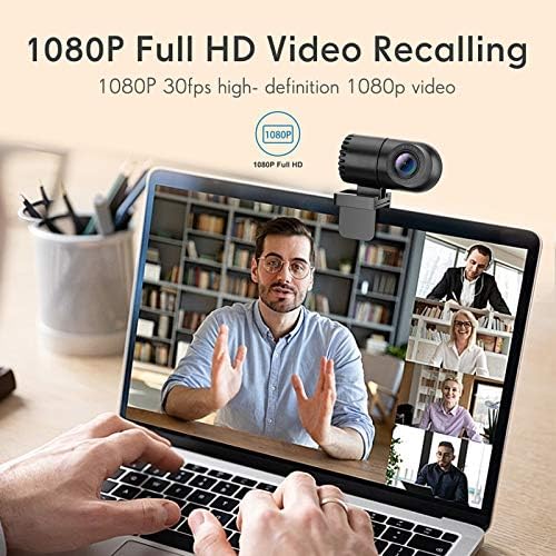1080 מצלמת אינטרנט עם מיקרופון כפול מובנה, תקע & מגבר; הפעל מצלמת פנים בשימוש נרחב עבור פגישות מקוונות