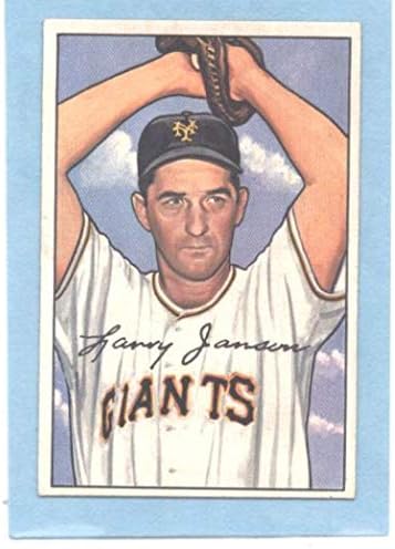 1952 Bowman 90 לארי ג'נסן ניו יורק GIANTS MLB כרטיס בייסבול VG/EX טוב מאוד/מצוין
