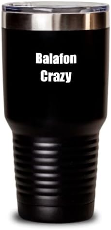 Balafon Crazy Crazy Chrazy Musician נגן מכשיר מתנה נגן הווה גביע מבודד עם מכסה שחור 30 עוז
