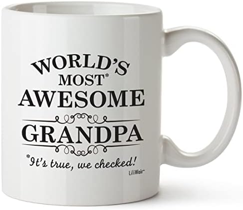 ליליווייר מתנה עבור סבא מצחיק הגדול ביותר סבים יום מתנות אבא הטוב ביותר אי פעם יום הולדת קפה ספלי כוסות