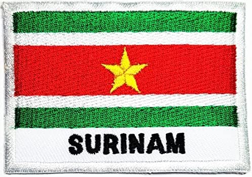סט דגל המדינה סורינאם. תיקון סורינאם לאומי דגל תיקוני רקום אפליקציות סמל תג בד סימן תלבושות