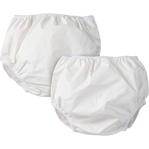 גרבר מותג 2 חבילה מכנסי פבה אטום למים לבנים, 18 חודשים