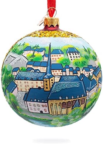 לה כימין דה לה קורניש, לוקסמבורג סיטי, לוקסמבורג זכוכית כדור חג המולד קישוט 4 סנטימטרים