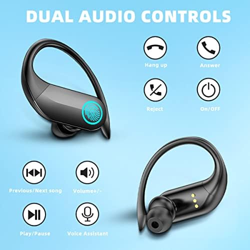 אוזניות אוזניות ספורט אלחוטיות אוזניות Bluetooth 36 שעות משחקות אחורה אוזניות ספורט אטומות למים מארז
