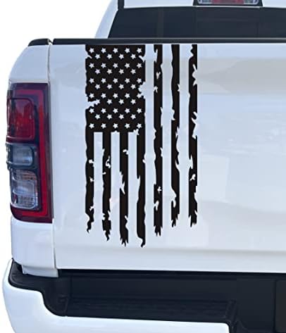 ארהב במצוקה אמריקאית ארהב ארהב משאית דגל תא זנב מדבקות ויניל - חבילה 2 - תואמת לרוב הטנדרים דגל EUA