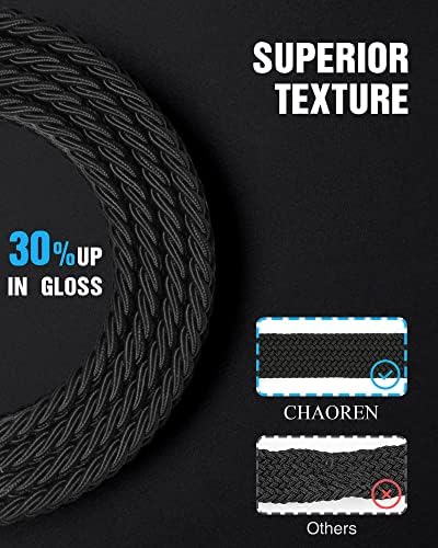 חגורה ארוגה של Chaoren Elastic לגברים - חגורות קלועות מזדמנים של גברים 1 3/8 למכנסי גולף - עיצוב מתיחה