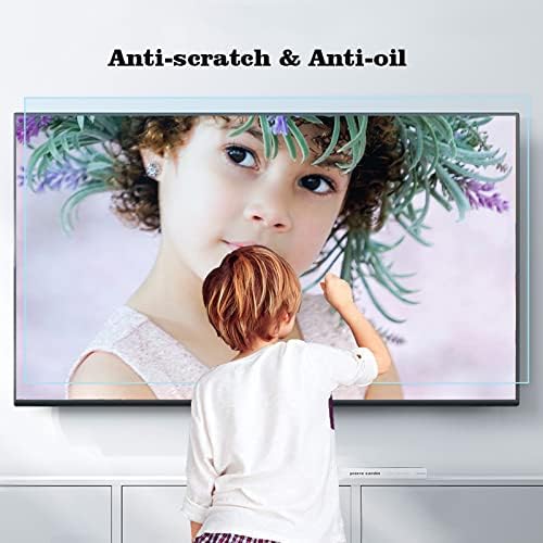 אנטי-השתקפות / נגד שריטות טלוויזיה מסך מגן סרט-75-85 אינץ לחיות מחמד אנטי כחול אור צג מסנן עבור פלזמה