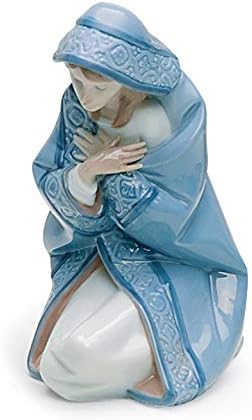 Lladró Mary Madivity Firturine-II. דמות מרים בתולה חרסינה.