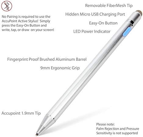 עט חרט בוקס גלוס תואם לדינמיקה De'longhi Plus - Stylus Active Actipoint, חרט אלקטרוני עם קצה עדין במיוחד