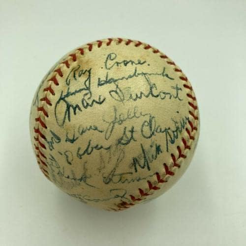 קבוצת מילווקי בראבס נעימה משנת 1953 חתמה על בייסבול 28 סיגס אדי מתיוס JSA COA - כדורי בייסבול עם חתימה