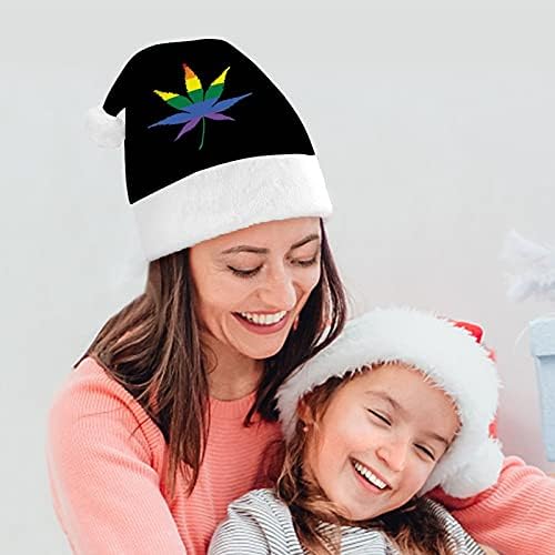 קשת קנאביס עלה דגל חג המולד כובע לשנה חדשה חג מסיבת קוספליי