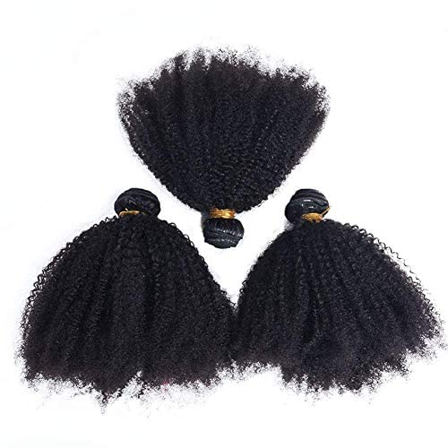 פייבין מונגולי האפרו קינקי מתולתל שיער טבעי חבילות 14 14 14 אינץ 4 ב 4 ג האפרו מתולתל לארוג שיער אדם