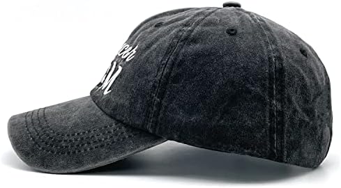 כובע אמא של Japoye כדורגל לנשים כובע בייסבול רקום מתכוונן שחור שחור