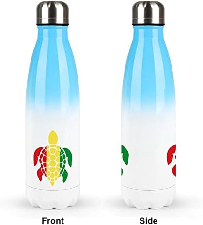 צב ראסטה 17oz בקבוק מים ספורט נירוסטה ואקום מבודד צורת קולה בקבוק ספורט לשימוש חוזר