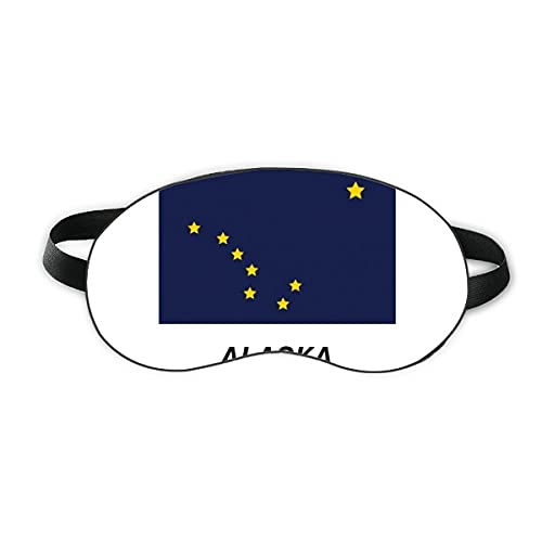 דגל המדינה האמריקני קווי מתאר אלסקה מגן עיניים שינה עין רך עיוורון מכסה עיניים