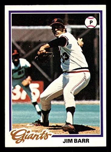 Baseball MLB 1978 Topps 62 ג'ים באר אקס ++ מעולה ++ ענקים
