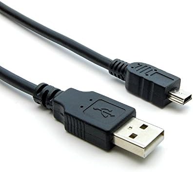 Digitmon 10ft USB 2.0 מיני כבל 5pin-כבל A-male to mini-b עבור GoPro Hero3, בקר PS3, מצלמה דיגיטלית,