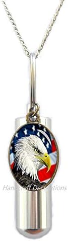 CraftCorations American American Eagle Eagle Urn שרשרת Urn unn ， דגל אמריקאי urn ， Charmation Cermation