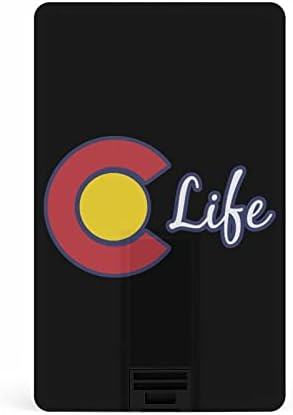 CO Life Colorado Flog Card Card Card USB פלאש כונן זיכרון נייד כונן אחסון מפתח 32 גרם