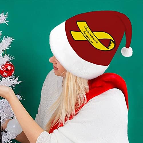 צהוב סרט אנדומטריוזיס מודעות חג המולד כובעי בתפזורת מבוגרים כובעי חג המולד כובע לחגים חג המולד ספקי