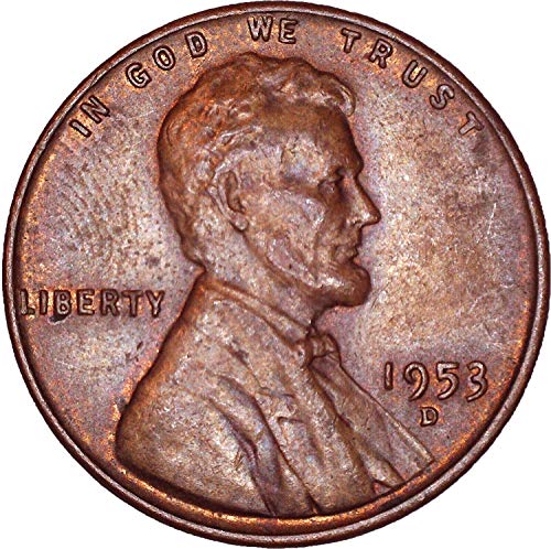 1953 D Lincoln Weat Cent 1c