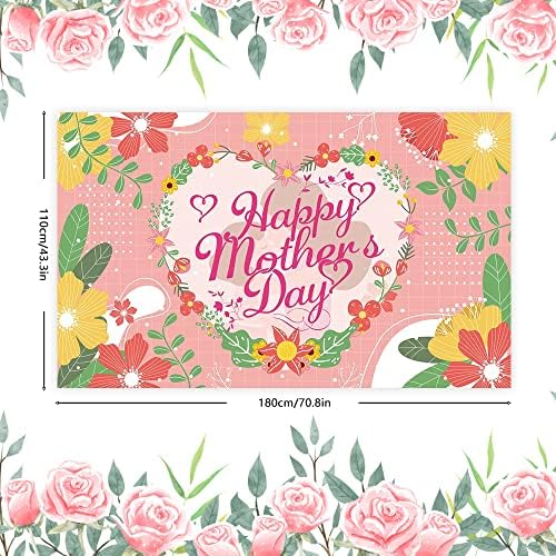 אמהות יום רקע שמח אמא של יום אהבת לב פרחוני רקע, תודה חיבוק אמא פרחי תמונה תפאורות צילום קיר קישוט באנר