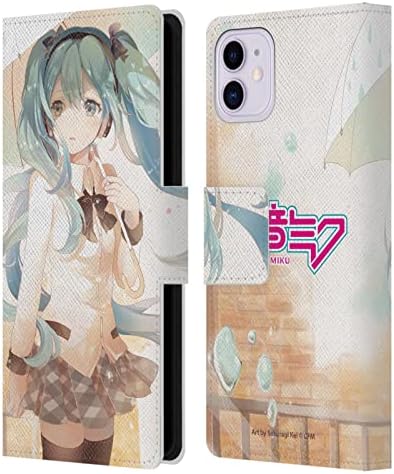 ראש מקרה עיצובים מורשה רשמית האטסונה מיקו גשם גרפיקה עור ספר ארנק מקרה כיסוי תואם עם אפל אייפון 11